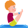 illustration for boy doing meditation