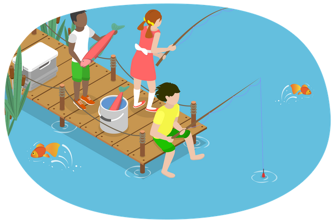 Children of Fishermen  Illustration