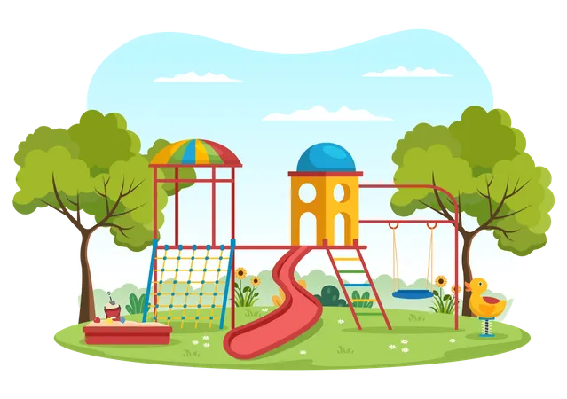 Children Playground Illustration