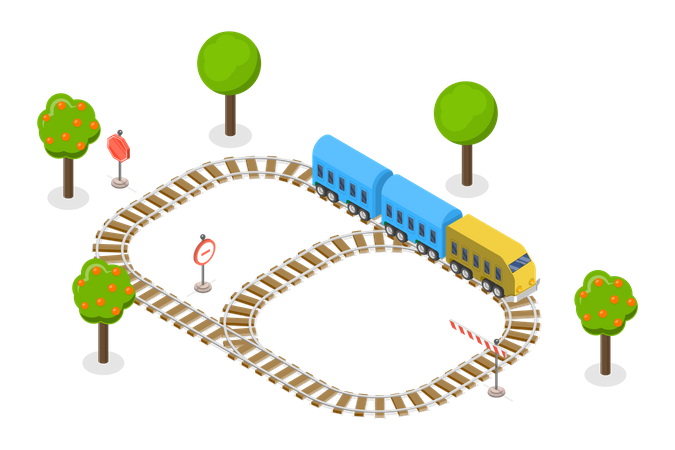 Children Transport Game  Illustration