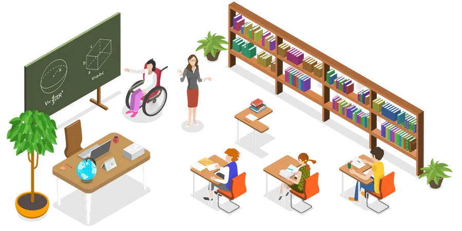 Children with Disabilities Study in Mixed Classes Illustration