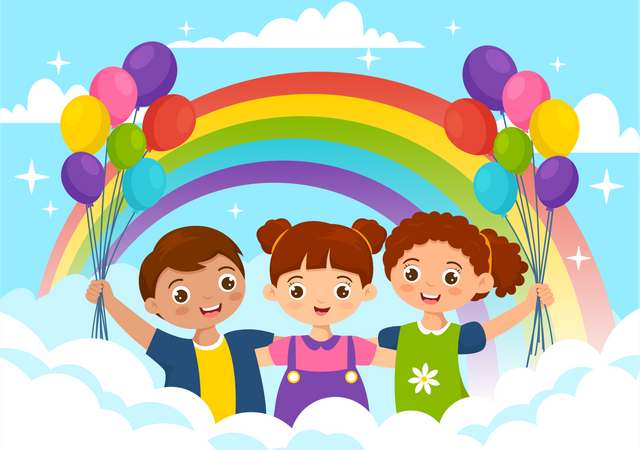 Childrens Day Celebration  Illustration