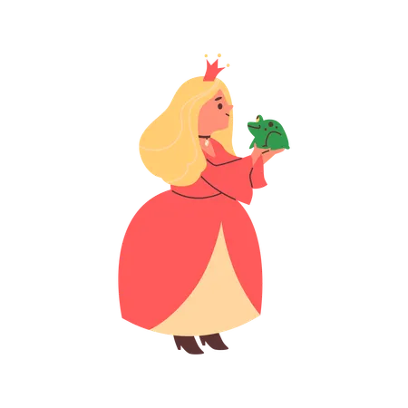 Children's princess costume for theatrical productions  Illustration