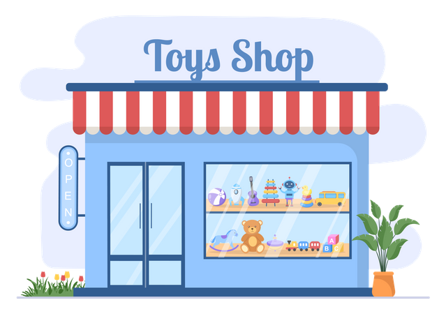 Children's Toy Store Illustration