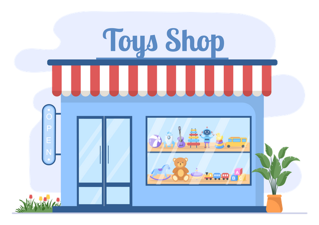 Children's Toy Store  Illustration