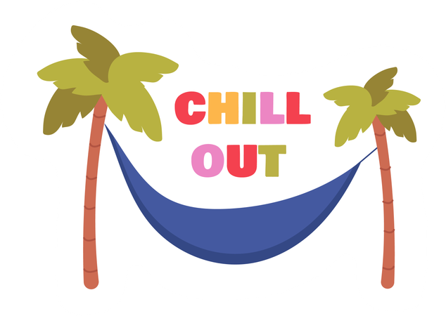 Chill out on summer trip  Illustration