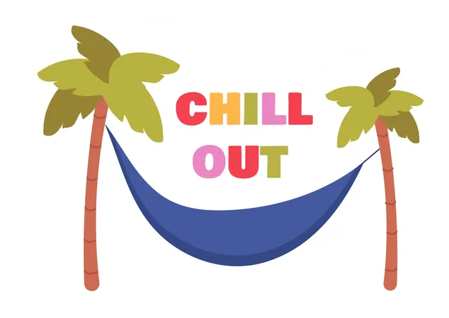 Chill out on summer trip  Illustration