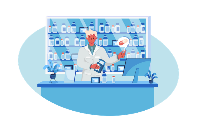 Chimiste Illustration