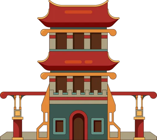 China building Illustration