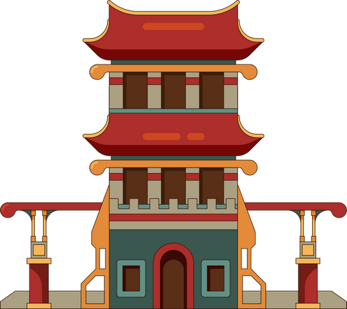 China building  Illustration