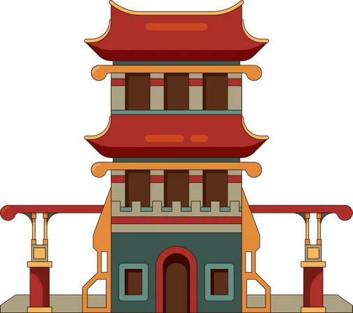 China building  Illustration