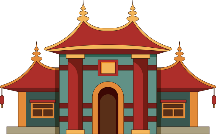 China building  Illustration