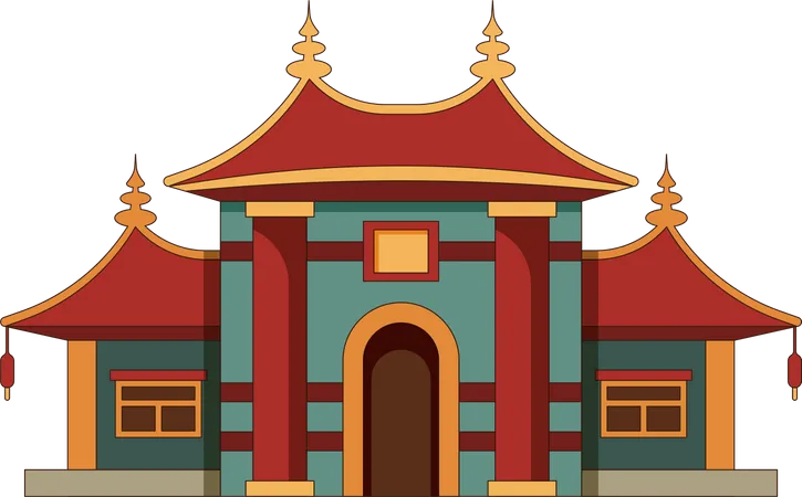 China building  Illustration