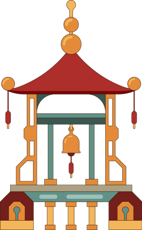 Chinese building Illustration