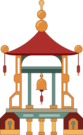 Chinese building  Illustration