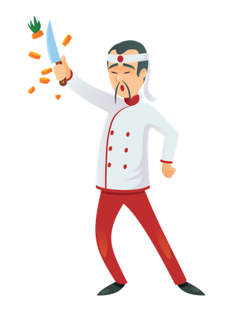 Chinese chef  Illustration