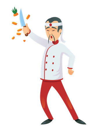 Chinese chef  Illustration
