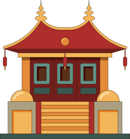 Chinese Cultural building  Illustration