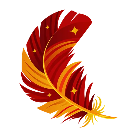 Chinese Feather  Illustration