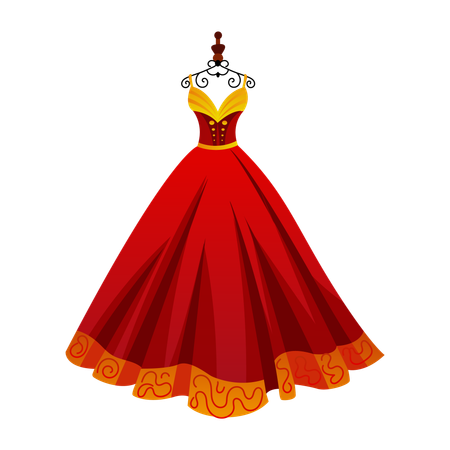 Chinese Gown  Illustration