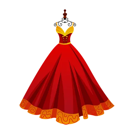 Chinese Gown  Illustration