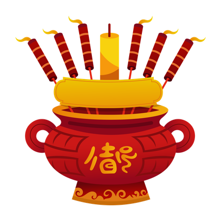 Chinese Incense  Illustration