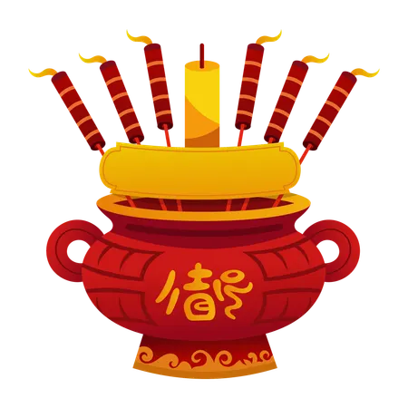 Chinese Incense  Illustration