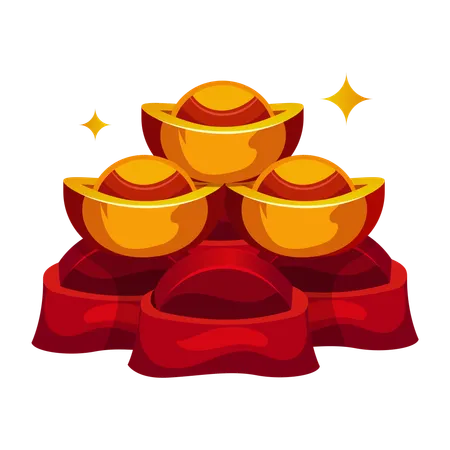 Chinese Ingots  Illustration
