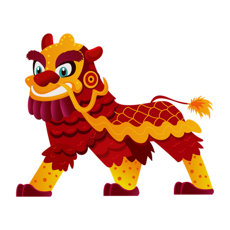 Chinese Lion  Illustration