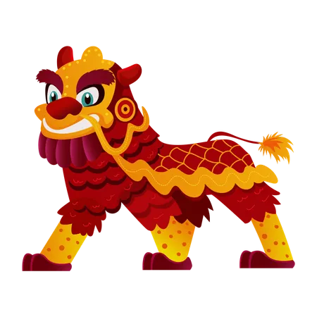 Chinese Lion  Illustration