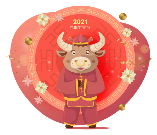 Chinese New Year Day  Illustration