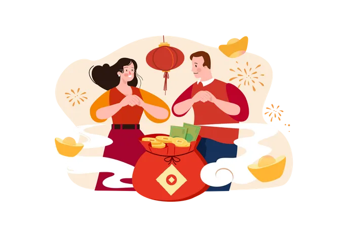 Chinese New Year  Illustration