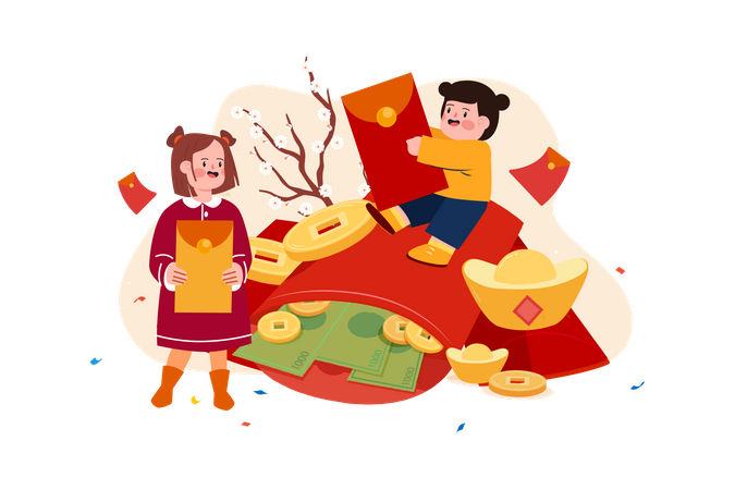 Chinese New Year  Illustration