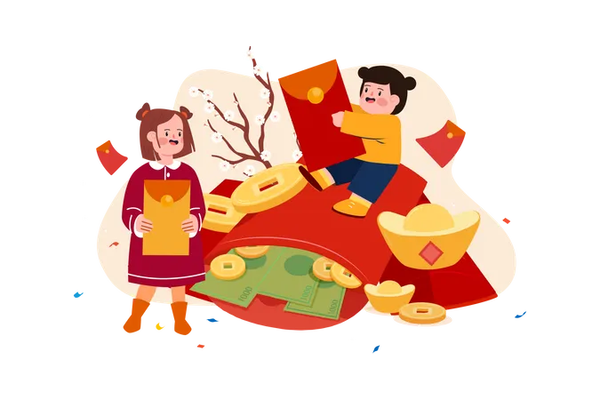 Chinese New Year  Illustration