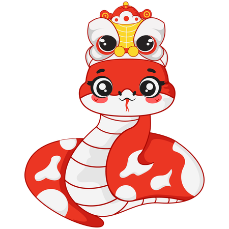 Chinese New Year Snake  Illustration