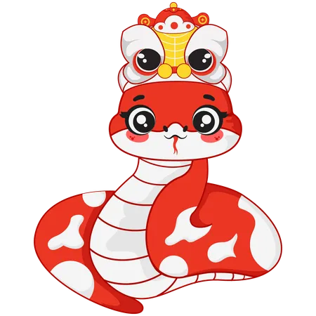 Chinese New Year Snake  Illustration