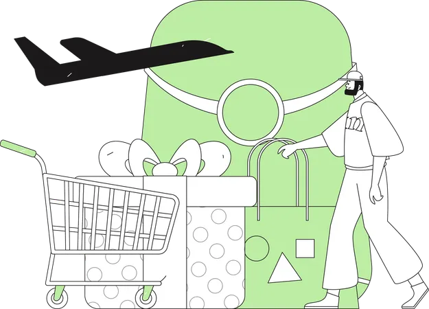 Chinese people receives angpow on Chinese sale  Illustration