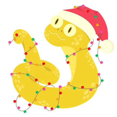 Chinese playful snake  Illustration