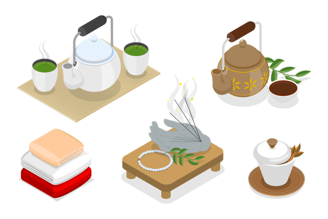 Chinese Tea  Illustration