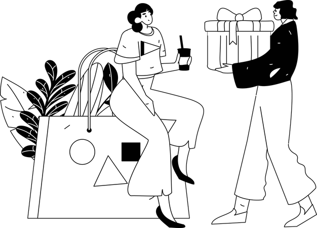 Chinese wallet  Illustration