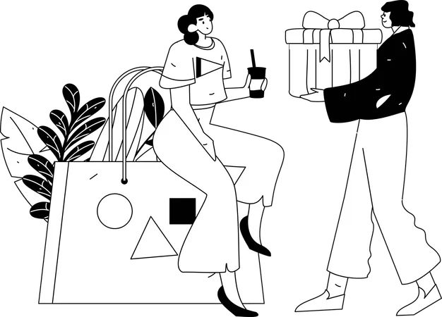 Chinese wallet  Illustration