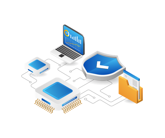 Chip data system security program  Illustration