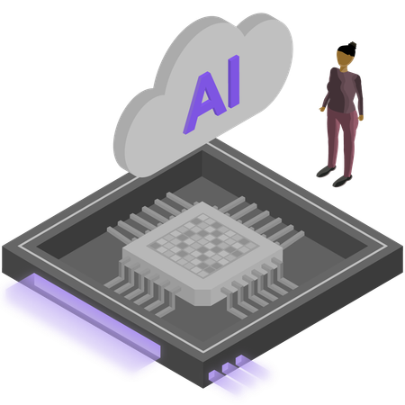 Chip semiconductor  Ilustración