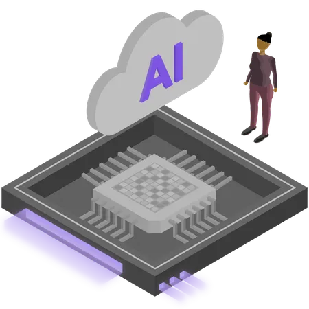 Chip semiconductor  Ilustración