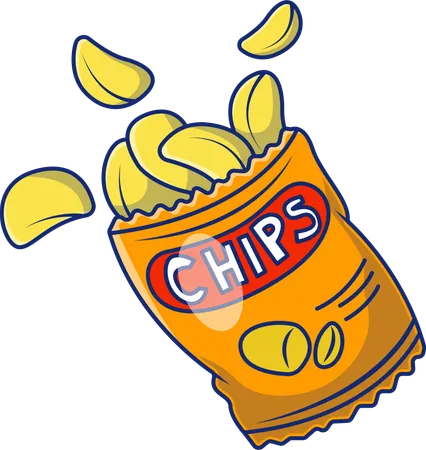 Chips Pack  Illustration