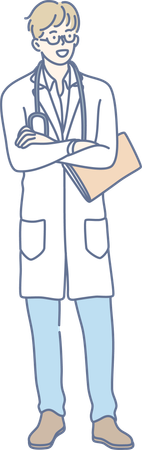 Chirurgien masculin  Illustration