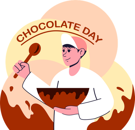 Chocolate Day Celebration  Illustration