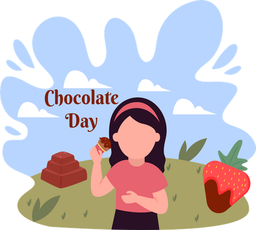 Chocolate Day Celebration  Illustration