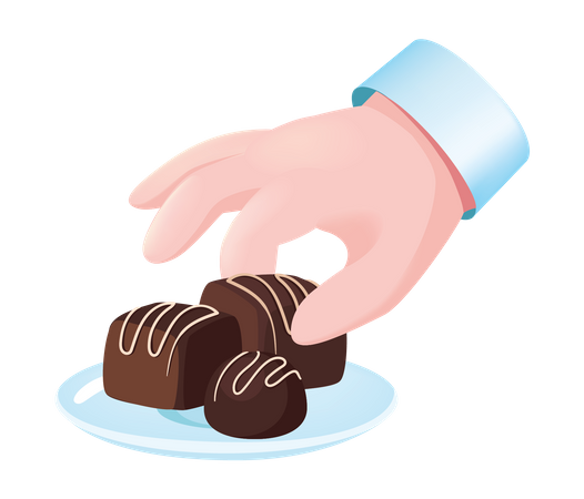 Chocolate Pinch Cake  Illustration