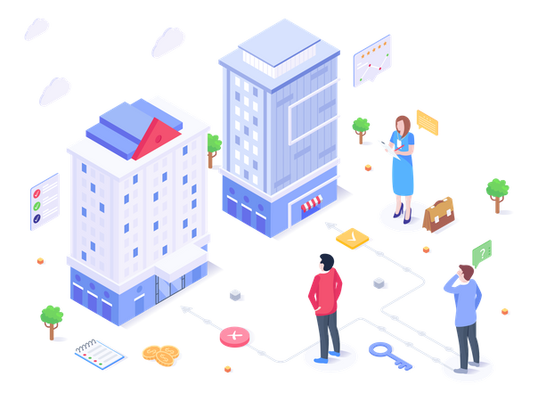 Choose Hotel  Illustration